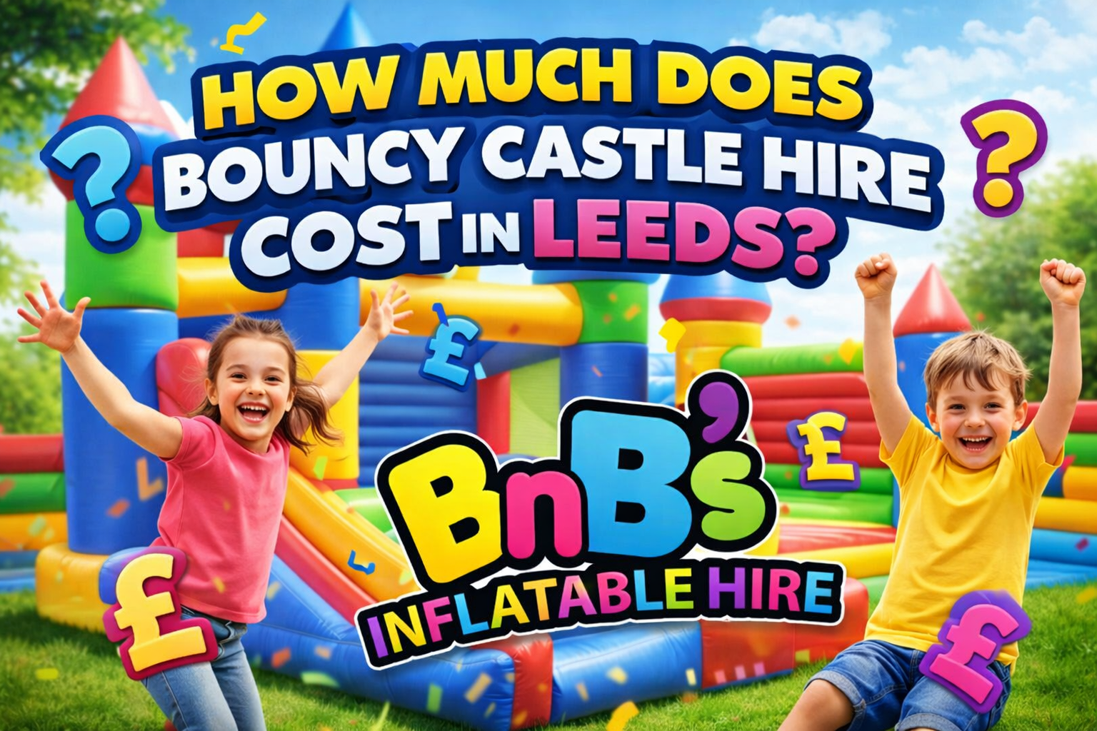 How much does bouncy castle hire cost in Leeds?